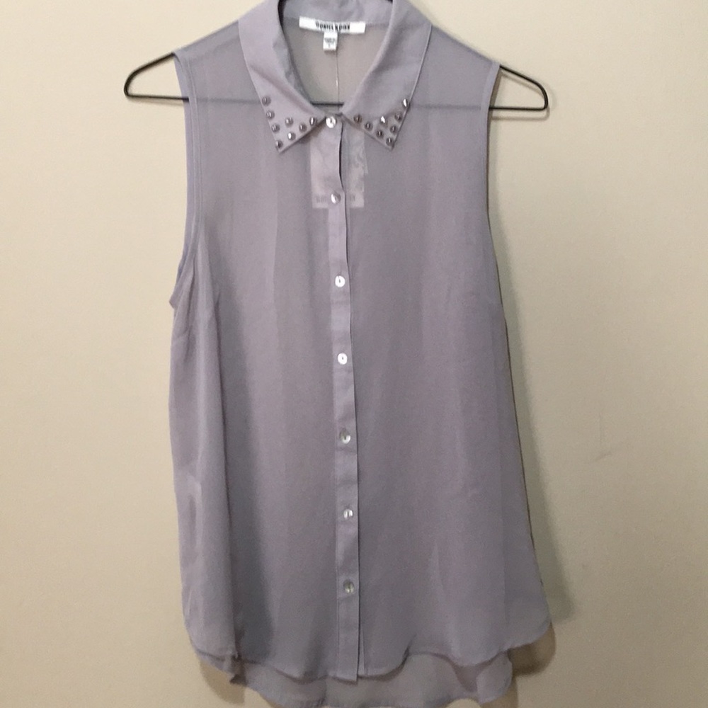 Daniel Rainn sleeveless sheer top